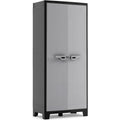 Kunststoffschrank Schwarz grau 80 x 44 x 182 cm hoch inkl. 4 Einlegeboeden mit je 30kg Tragkraft pm6804493