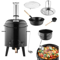 Gulaschkanone Gulaschkessel 19 Liter Eintopfofen mit Grillfunktion Ofen Grill Kugelgrill - Haehnchenbraeter 10L Pfanne Kesselgulasch Topf emailliert dn8183572