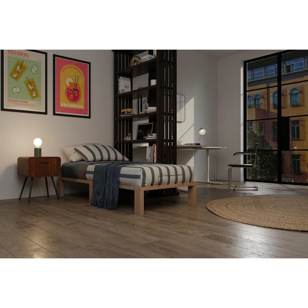 Holzbett Kiefer Massivbett mit Lattenrost natur 90x200 cm le2784833