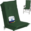 4er Set Gartenstuhlauflage fuer Hochlehner Gartenmoebel Sitzkissen weiche Polster Auflage Sitzpolster Stuhlauflage Fuellung Schaumkern Gartenpolster je5093923