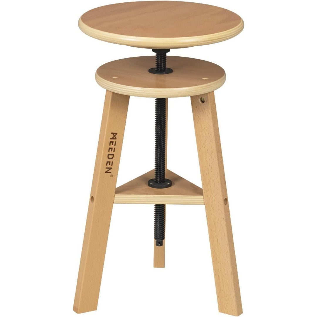 Zeichenhocker mit Verstellbarer Hoehe Hocker bis zu 100kg Kuenstlerhocker holz Buero- und Atelierhocker Buchenholz ideal fuer px3985462
