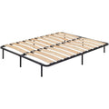 Metallbett Austen stabiles Bettgestell mit perforierten Latten aus Birkenholz fuer optimale Belueftung Schwarz 160x200 cm Gaestebett aus fn1707953