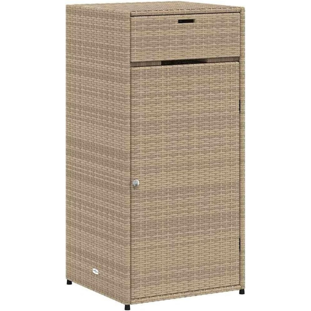 Gartenschrank Poly Beige rattan 55x55x111 cm un6443283