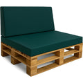 Palettenkissen Outdoor Europaletten Set Sitzkissen und Rueckenkissen mit Bezug - Schaumstoff Sitzpolster fuer Paletten und Palettensofa if8357216