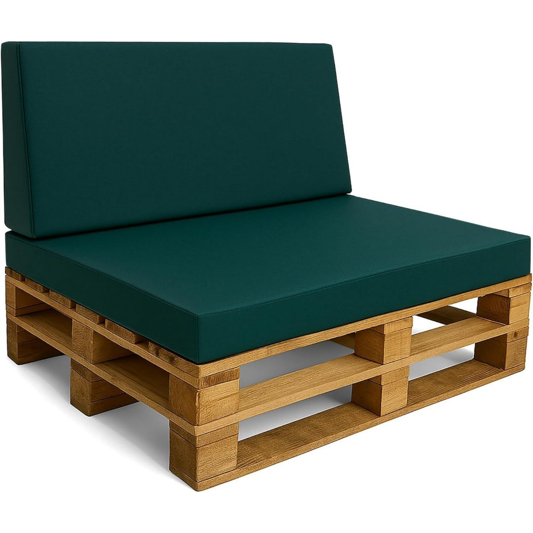 Palettenkissen Outdoor Europaletten Set Sitzkissen und Rueckenkissen mit Bezug - Schaumstoff Sitzpolster fuer Paletten und Palettensofa if8357216
