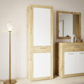 Garderobenschrank 60 Weiss moderner Flurschrank 1-tuerig gr4611733