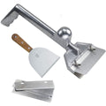 Grillschaber robustes Grillschaber-Set mit 5 Ersatzklingen und kleinem abgeschraegten Rand flache Oberseite kt5779810