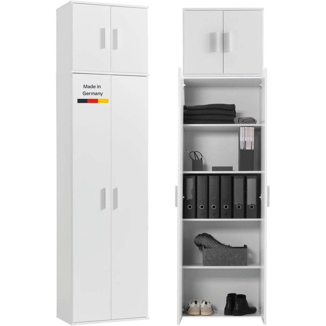 Mehrzweckschrank deckenhoch ( ) Der Extralange Made in Germany aus extra hoch mit 4 Tueren auch als Aktenschrank Vorratschrank Schuhschrank nf9064939
