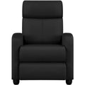 Relaxsessel mit verstellbarer Fussstuetze Schwarz Kunstleder sj1202938