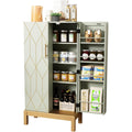 Kuechenschrank Gruen Buffetschrank mit Verstellbaren Regalen Mehrzweckschrank Vorratsschrank ho9711243
