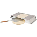 19714 PizzaCover Flex Set - Gasgrill Pizzaaufsatz - Set mit Pizzahaube Rot edelstahl Pizzaschieber und Pizzastein pc6130166