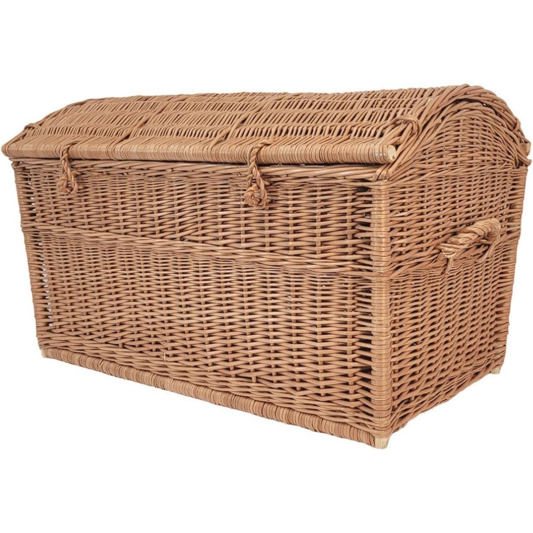 Korb Weidenkorb 80 cm Braun Korbtruhe XL Pirate form Weidentruhe Weidenkoffer od0960351